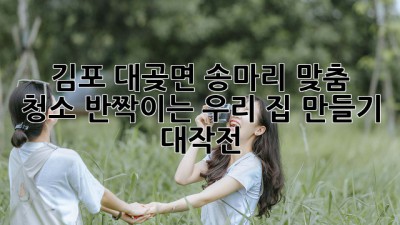 ✨ 김포 대곶면 송마리 맞춤 청소, ✨반짝이는 우리 집 만들기 대작전!🏡